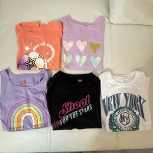 GIRLS CLOTHING LOT Size XXL 18 GRAPHIC TEES